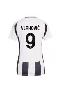 Fotbalové Dres Juventus Dusan Vlahovic #9 Dámské Domácí Oblečení 2024-25 Krátký Rukáv